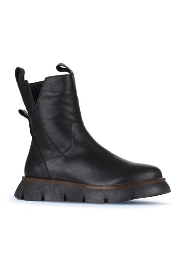 Жіночі черевики Bueno з підбором 3 см, шкіряні, доступні в кольорах бежевий та чорний, розміри 36-41 - фото 2