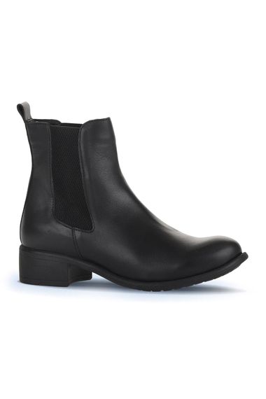 Женские ботинки на каблуке Bueno, кожаные, высота каблука 4 см, размеры 35-41, черный и темно-серый цвета - фото 2