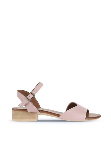 صنادل بوينو للسيدات 01WA7308 مصنوعة من الجلد، بارتفاع كعب 3 سم، تتوفر بأحجام 36-41 وألوان مختلفة - صورة 1