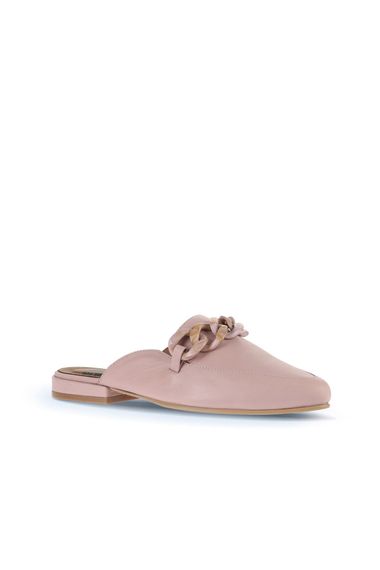 Жіночі шльопанці Bueno 01WA0300 з натуральної шкіри, зручні, низький підбор, доступні в сірих та рожевих кольорах, розміри 36-41 - фото 2