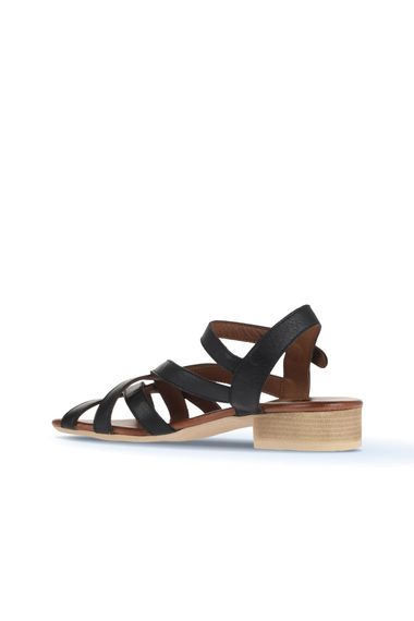 Сандалі Bueno Shoes для жінок 01WA7300, шкіра, підйом 3 см, розміри 36-41, кольори: сірий, чорний-бежевий шкіра - фото 4