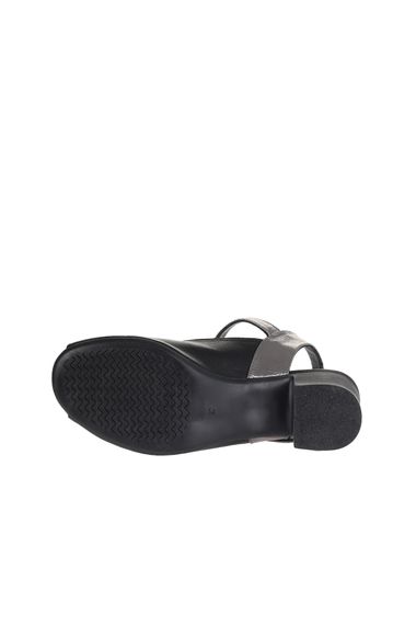 حذاء بوينو للنساء، صندل بكعب 5.5 سم، مصنوع من الجلد، يتوفر بألوان متعددة: أسود، بني، خوخي، رمادي. - صورة 5