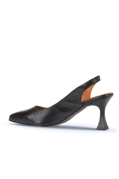 Жіноче взуття Bueno з натуральної шкіри на підборах, висота каблука 8 см, кольори: сірий, чорний, розміри: 36-41 - фото 4