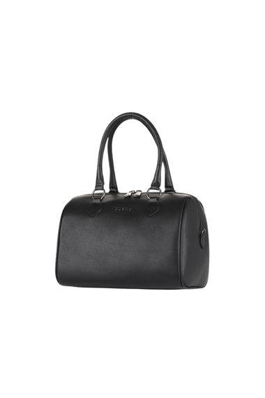 حقيبة كتف نسائية من بوينو 01WBA7955 جلد رمادي وأسود مع مواد داخلية وخارجية جلد - صورة 2