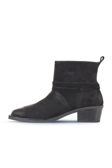 Женские ботинки на каблуке Bueno 01WD4006 из нубука, длина каблука 5 см, кожа внутри, размеры 36-41, цвета: коричневый, черный - фото 3