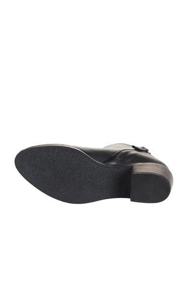 Жіночі черевики на підборах Bueno 01WD1100, шкіра, висота підборів 5,5 см, доступні розміри 37-42, кольори: сірий, чорний - фото 5