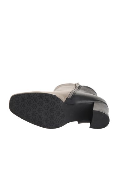 Жіночі черевики Bueno на підборах 7,5 см з сірої шкіри, розміри 37-42 - фото 5