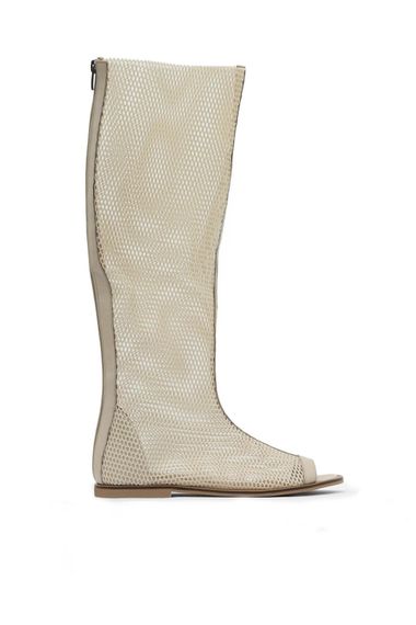 Жіноче взуття Bueno, стильні черевики з натуральної шкіри, плоска підошва, висота каблука 1 см, колір: бежевий, чорний; доступні розміри 36-41 - фото 1