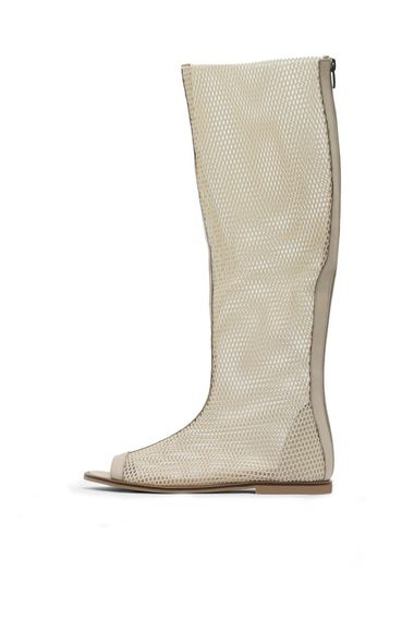 Жіноче взуття Bueno, стильні черевики з натуральної шкіри, плоска підошва, висота каблука 1 см, колір: бежевий, чорний; доступні розміри 36-41 - фото 3