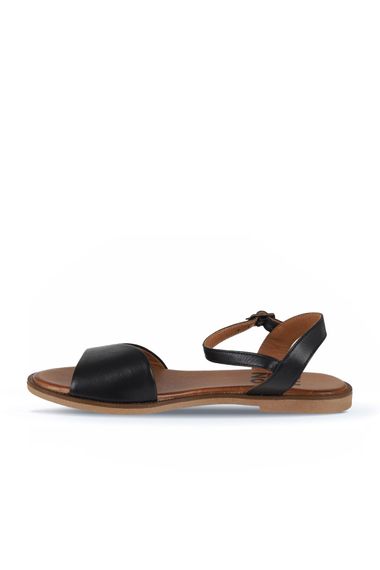 Жіночі шкіряні сандалі Bueno Shoes, низький підбор 1,5 см, доступні в жовтому, оливковому та чорному кольорах, розміри 36-41 - фото 3