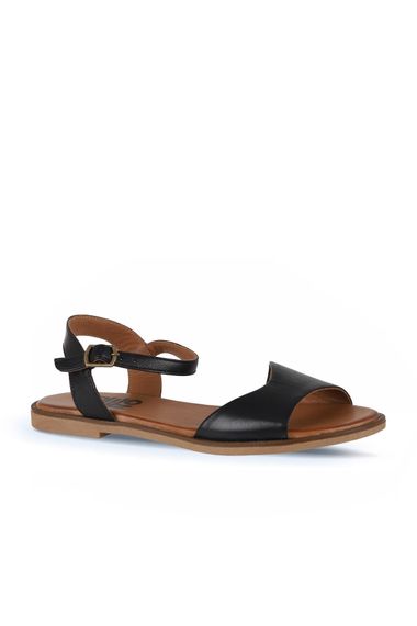 Жіночі шкіряні сандалі Bueno Shoes, низький підбор 1,5 см, доступні в жовтому, оливковому та чорному кольорах, розміри 36-41 - фото 2