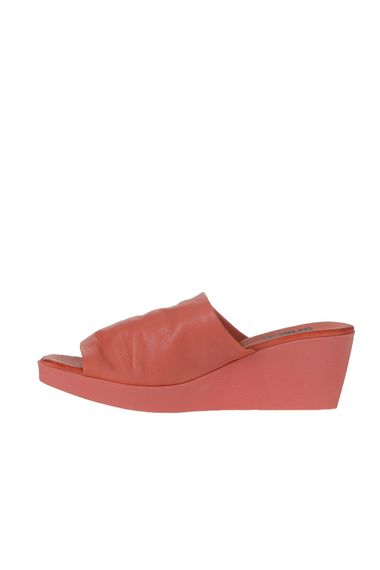 Жінські босоніжки на підборах Bueno, натуральна шкіра, 5 см, доступні в кольорах: ліловий, світло-зелений, кораловий, синій, чорний, екрю, розміри 35-41 - фото 4