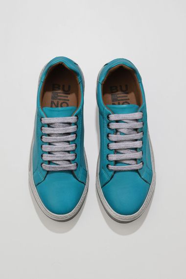 Обувь Bueno женская плоская 01WR1813 из кожи, термостойкая подошва, высота каблука 3 см, доступные размеры 36-40, цвета: бирюзовый, черный, желтый - фото 5