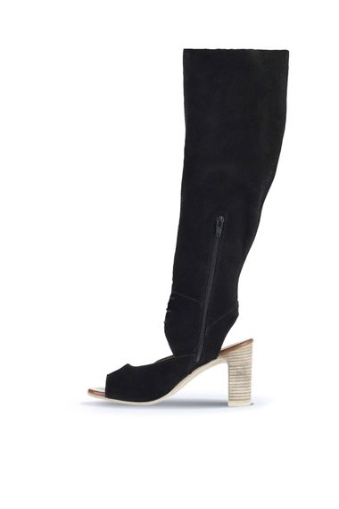 Жіночі черевики на підборах Bueno 01WQ6905, шкіра, висота каблука 9,5 см, колір: жовтий замш, білий замш, розмір: 36 - фото 3