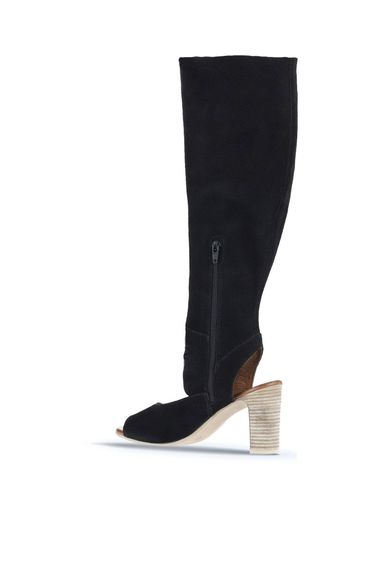 Жіночі черевики на підборах Bueno 01WQ6905, шкіра, висота каблука 9,5 см, колір: жовтий замш, білий замш, розмір: 36 - фото 4