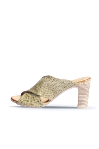 Туфлі Bueno жіночі на підборах 8,5 см з шкіри, доступні в сірому, коричневому, чорному, пудровому та хаки кольорах - фото 3