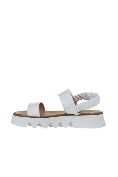 Женские сандалии Bueno Shoes 01WS8001 из кожи, высота каблука 4 см, доступные в белом, пудровом, черном и хаки цветах, размеры 36-41 - фото 4