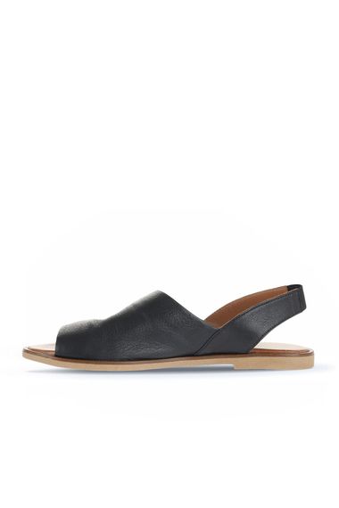 صندل نسائي بوينو 01WA5706 من الجلد بمقدمة مسطحة وألوان متنوعة وخامة داخلية جلدية مع كعب بارتفاع 1 سم - صورة 3