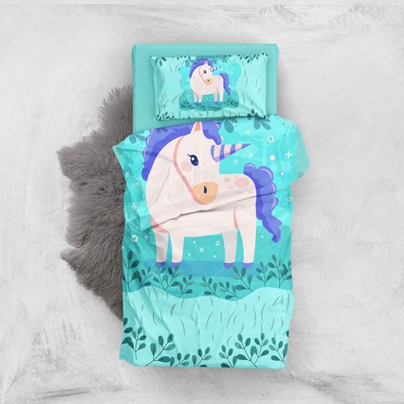 MonoHome Unicorn 3D Baby Duvet Cover Set - photo 1