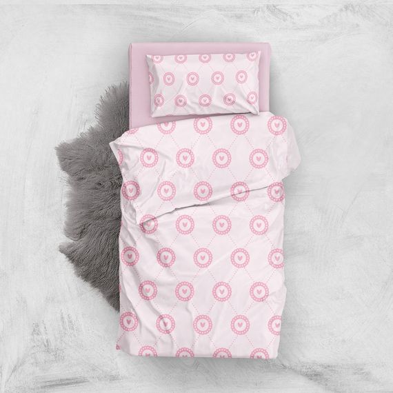 MonoHome Small Heart 3D Baby Duvet Cover Set - photo 1