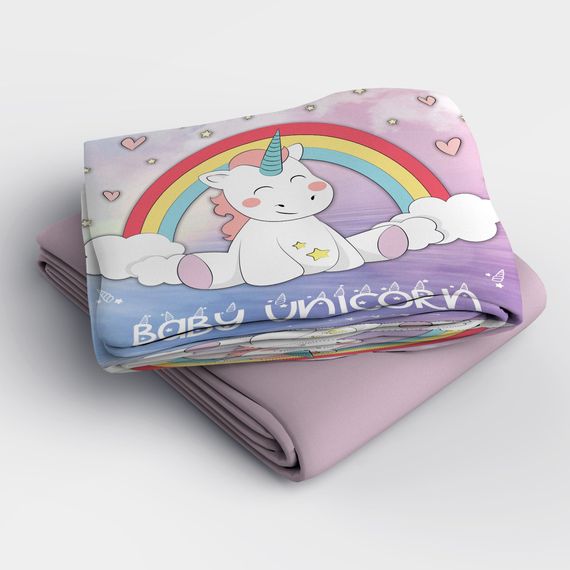 MonoHome Baby Unicorn 3D Pamuk Saten Bebek Nevresim Takımı - fotoğraf 3