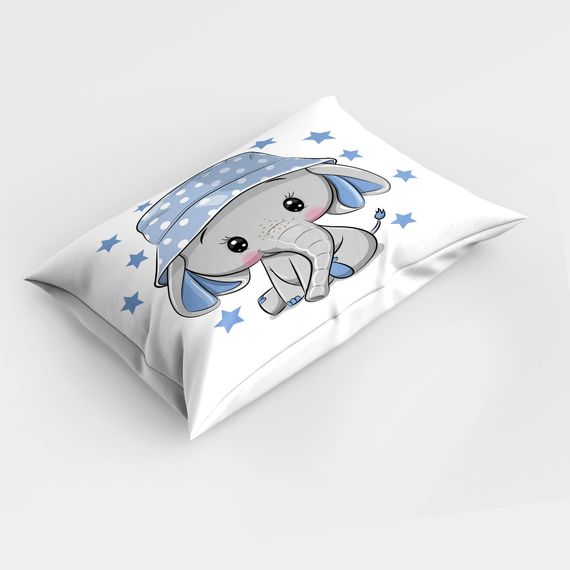 MonoHome Star Elephant 3D Cotton Satin Baby Duvet Cover مجموعة - صورة 2