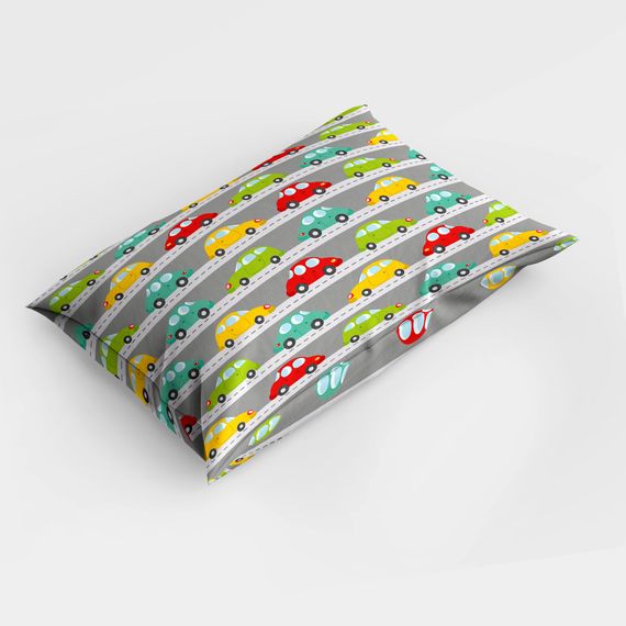 MonoHome Baby Car 3D Cotton Satin Baby Duvet Cover Set - صورة 2