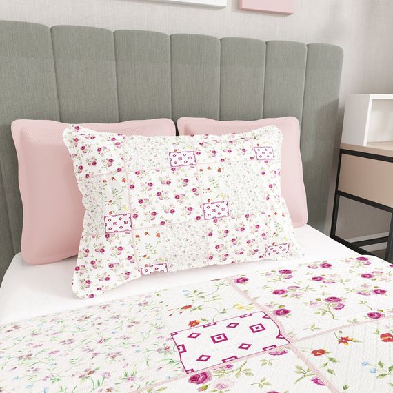 MonoHome Single Pique Set Jacquard Woven 3D Rose Branch - صورة 4