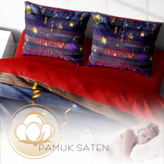 MonoHome Ny Dark 3D Cotton Satin Double Duvet Cover Set - photo 4