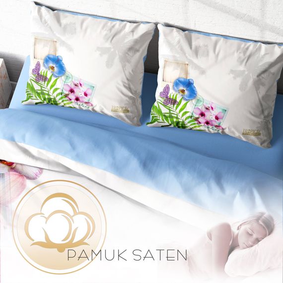 MonoHome Viola 3D Cotton Satin Double Duvet Cover Set - photo 4