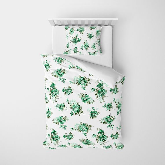 MonoHome BiGarden 3D طقم غطاء لحاف مفرد من الساتان القطني - صورة 3