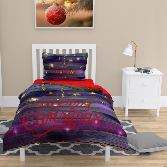 MonoHome Ny Dark 3D Pamuk Saten Tek Kişilik Nevresim Takımı - fotoğraf 1