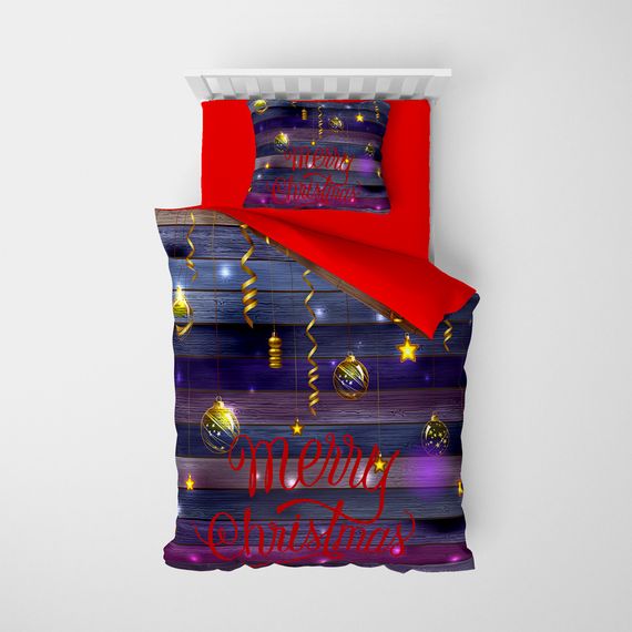 MonoHome Ny Dark 3D Pamuk Saten Tek Kişilik Nevresim Takımı - fotoğraf 3