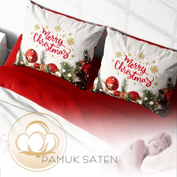 MonoHome NY Christmas 3D Cotton Satin Double Duvet Cover Set - photo 4