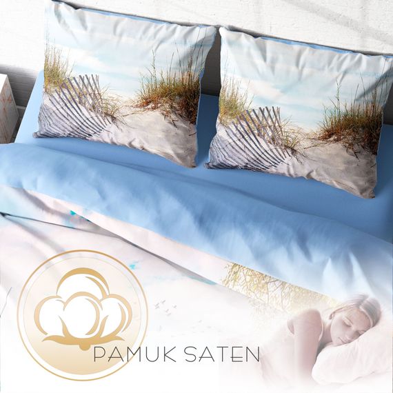 MonoHome Reeds 3D Cotton Satin Double Duvet Cover Set - photo 4