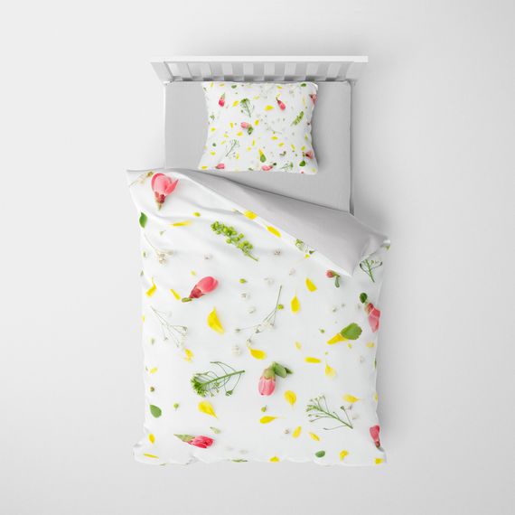 MonoHome Garden 3D Pamuk Saten Tek Kişilik Nevresim Takımı - fotoğraf 3