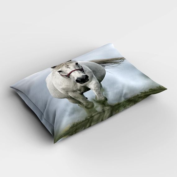 MonoHome Horse 3D Cotton Satin Single Duvet Cover Set - photo 4