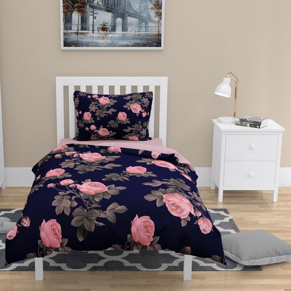 MonoHome Noble 3D Pamuk Saten Tek Kişilik Nevresim Takımı - fotoğraf 1