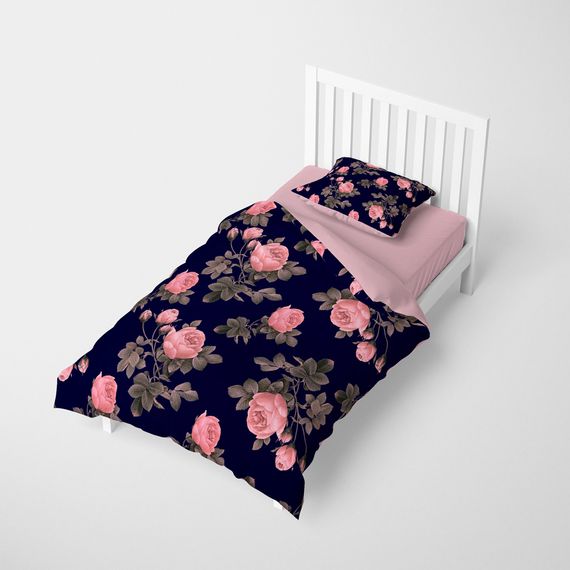 MonoHome Noble 3D Pamuk Saten Tek Kişilik Nevresim Takımı - fotoğraf 2