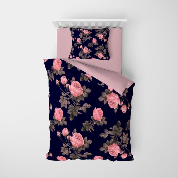 MonoHome Noble 3D Pamuk Saten Tek Kişilik Nevresim Takımı - fotoğraf 3