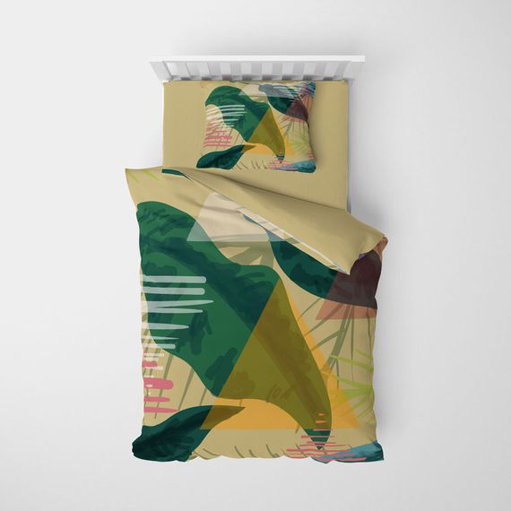 MonoHome Relaxing 3D Cotton Satin Single Duvet Cover Set - photo 3