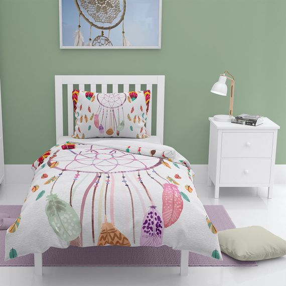 Моногом Кэтчерс 3D Постельное Белье из Хлопкового Сатина для Одной Персоны 160x220 см, Яркие Цвета, Высокое Качество, Гарантия 24 Месяца - фото 1