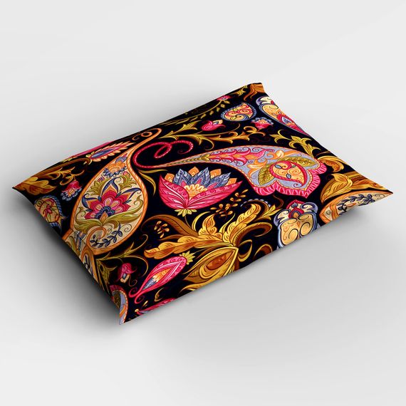 طقم غطاء لحاف مفرد من الساتان القطني الهندي ثلاثي الأبعاد من MonoHome - صورة 4