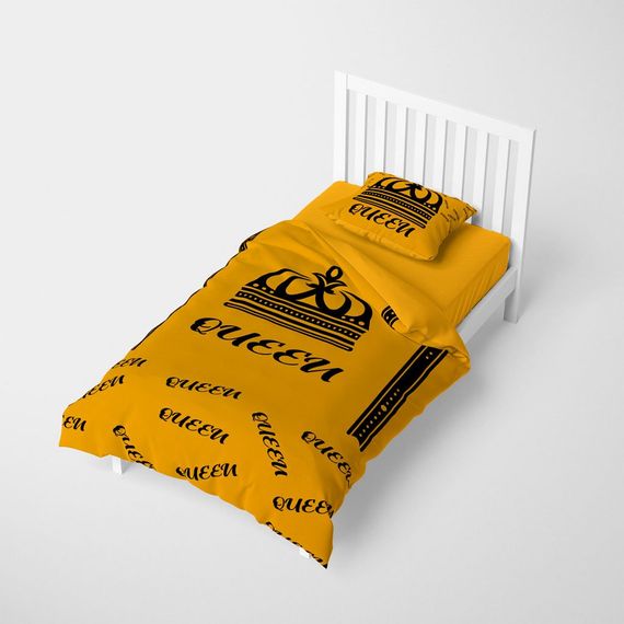 Комплект постільної білизни MonoHome Queen 3D: 160x220 см, сатин з органічним барвником, яскраві кольори, високоякісний бавовняний матеріал - фото 2