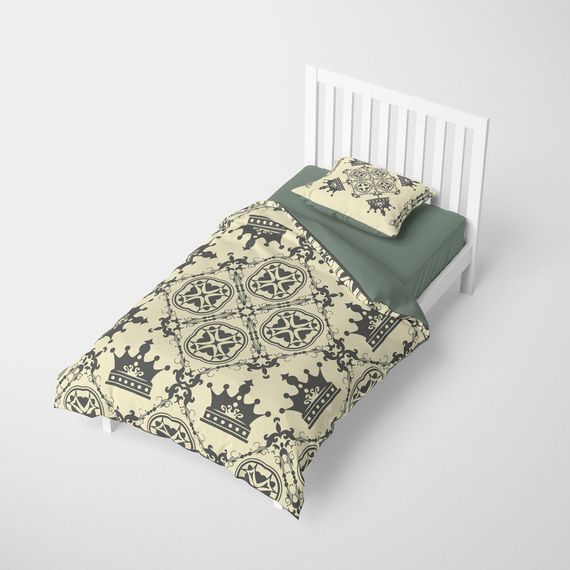 Махровый комплект постельного белья MonoHome Royal 3D из хлопкового сатина для одной персоны 160x220 см с яркими цветами и высокой качеством - фото 2