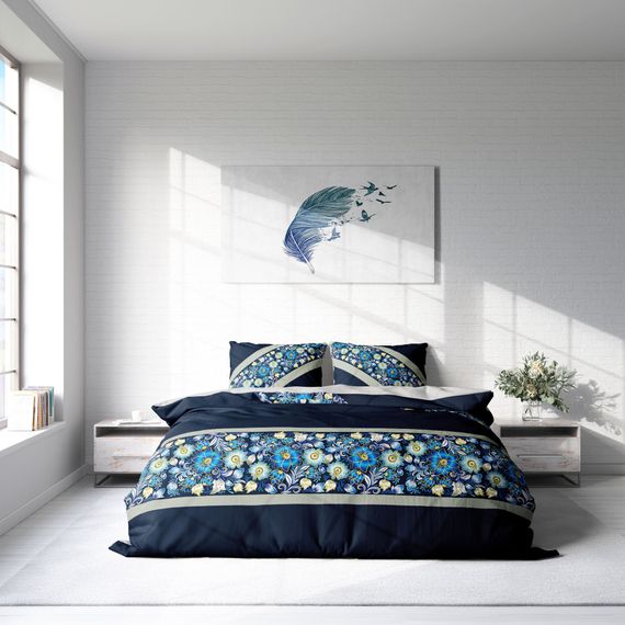 Комплект постільної білизни MonoHome Secret 3D з бавовняного атласу для двоспального ліжка з яскравими принтами та високоякісною тканиною - фото 3