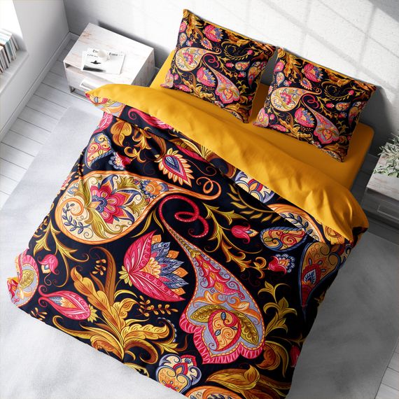 MonoHome Indian 3D Cotton Satin Double Duvet Cover Set - photo 1