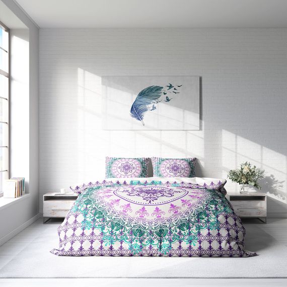 MonoHome Focus 3D Cotton Satin Double Duvet Cover Set - photo 3