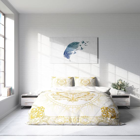 MonoHome Osmanlı I 3D Pamuk Saten Çift Kişilik Nevresim Takımı - fotoğraf 3