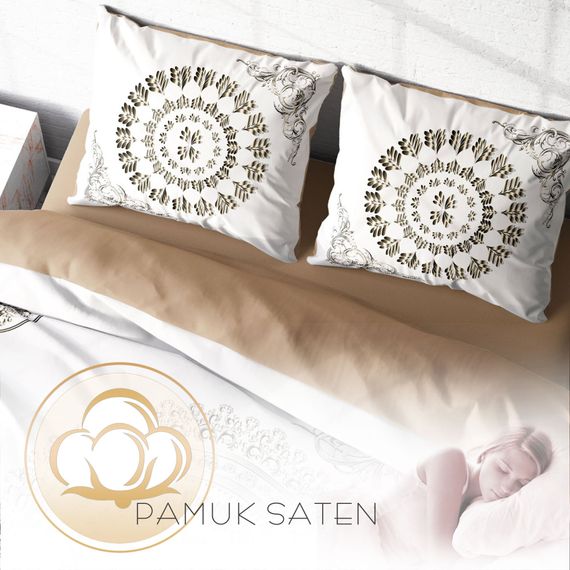 MonoHome Ottoman IX 3D Cotton Satin Double Duvet Cover Set - photo 4